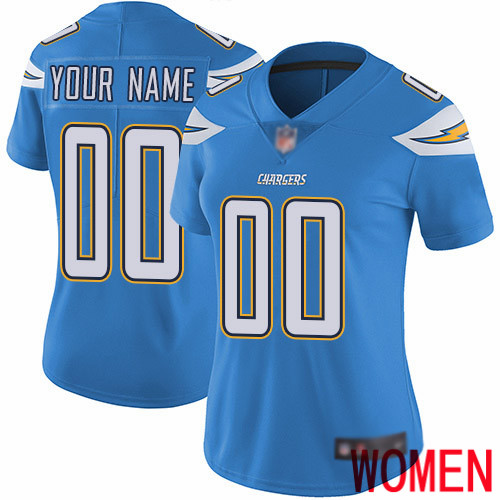 Limited Electric Blue Women Alternate Jersey NFL Customized Football Los Angeles Chargers Vapor Untouchable